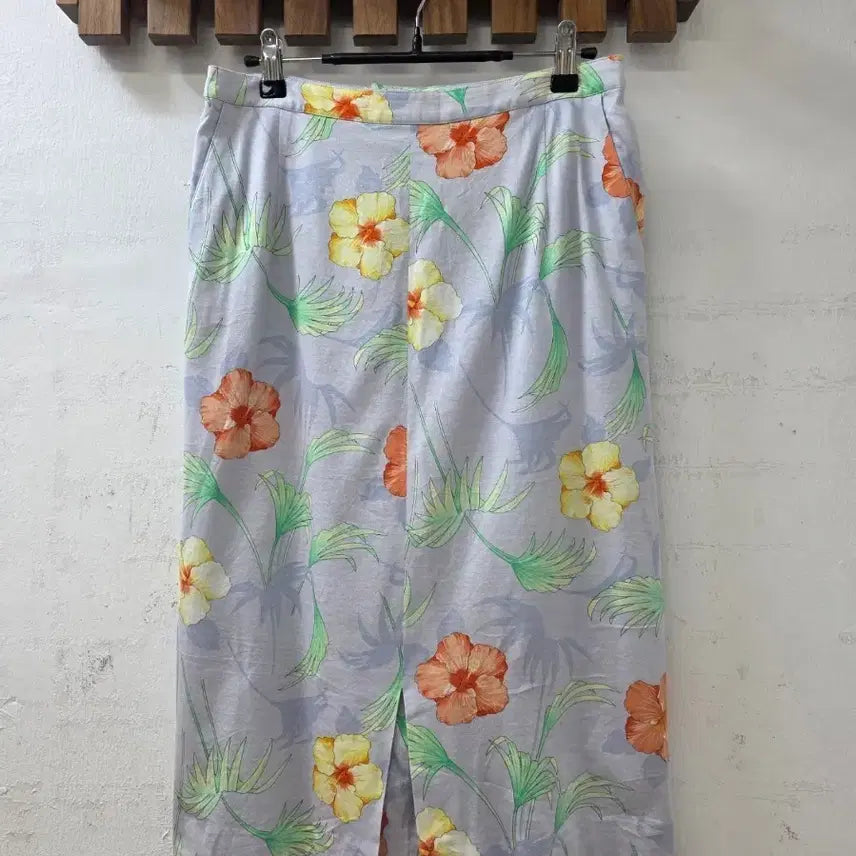 [BUNJANG] Spadacini Floral Midi Skirt / 이태리스파다치니플로럴 스커트