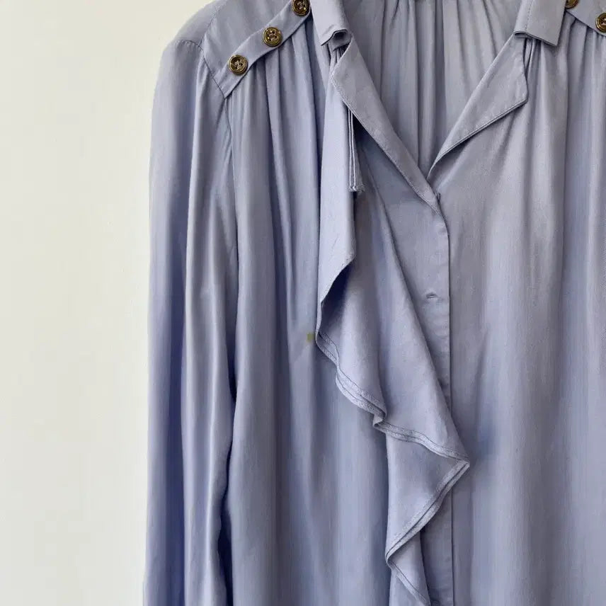 [BUNJANG] It M Rich Ruffle Blouse / 잇미샤 러플 블라우스 44-55