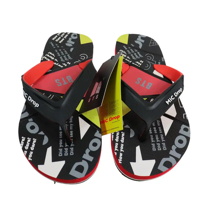 [BUNJANG] BTS MIC Drop Official Goods Beach Sandals / BTS 방탄소년단 MIC Drop공식굿즈 비치샌들 플립플랍 250 새상품