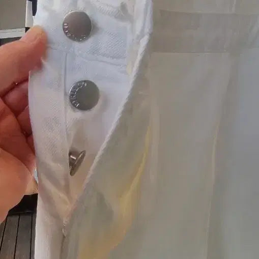 [BUNJANG] White Overalls / 흰색 멜방바지