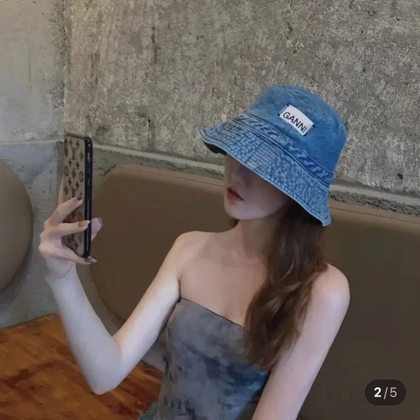 [BUNJANG] GANNI Denim Bucket Hat / 새상품) 데님 버킷햇