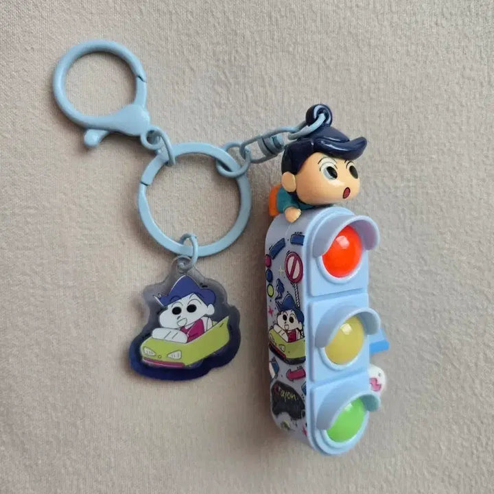[BUNJANG] Crayon Shin-chan Traffic Light Keychain / 짱구는 못말려 신호등 키링