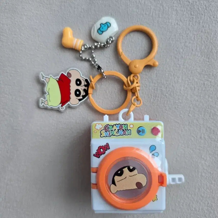 [BUNJANG] Crayon Shin-chan Washing Machine Keychain / 짱구 세탁기 키링