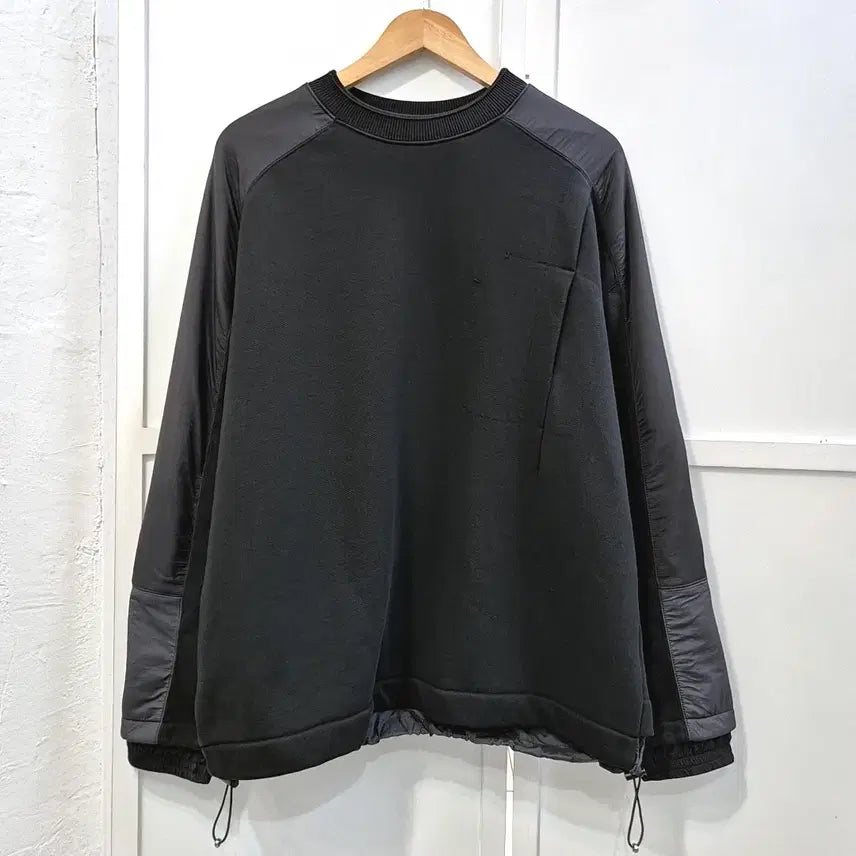 [BUNJANG] System Homme Color-Blocked String Sweatshirt / 시스템옴므 배색 스트링 스웻셔츠