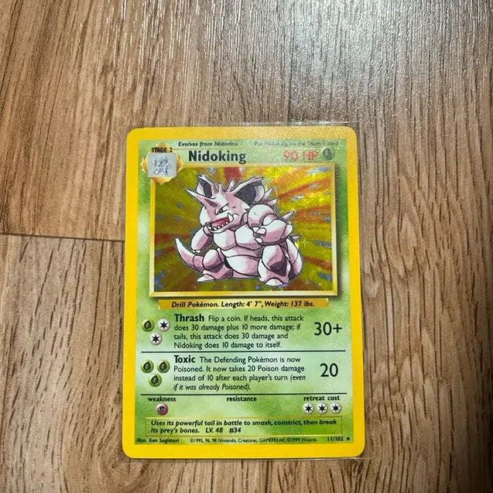 [BUNJANG] Vintage Pokemon Card Nidoking - North American 1st Edition Holo / 북미 초판 니드킹 홀로 빈티지 고전포켓몬카드