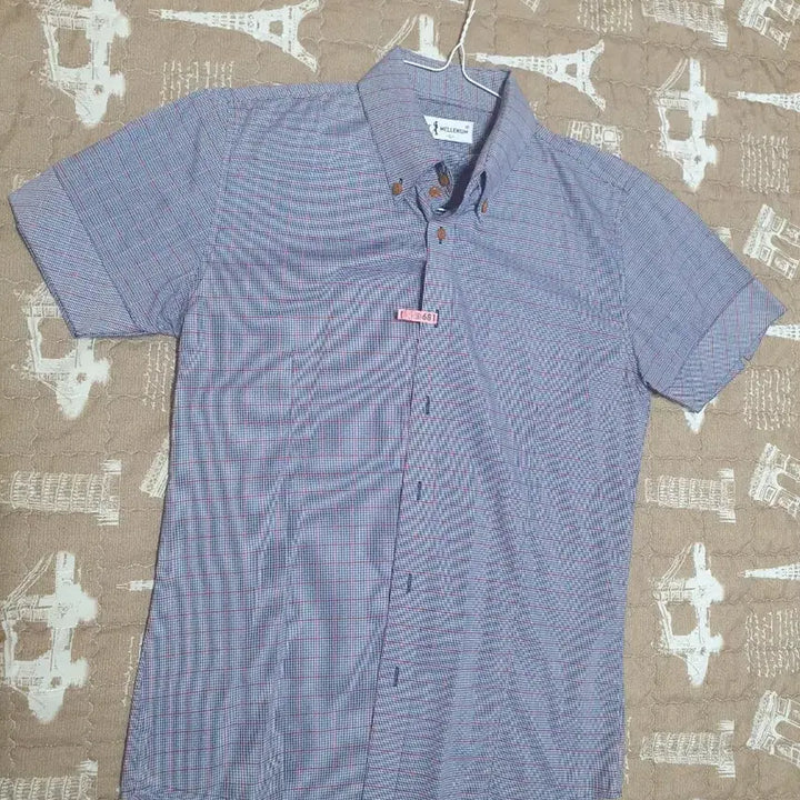 [BUNJANG] Check Pattern Short Sleeve Shirt / 체크패턴 반팔 셔츠