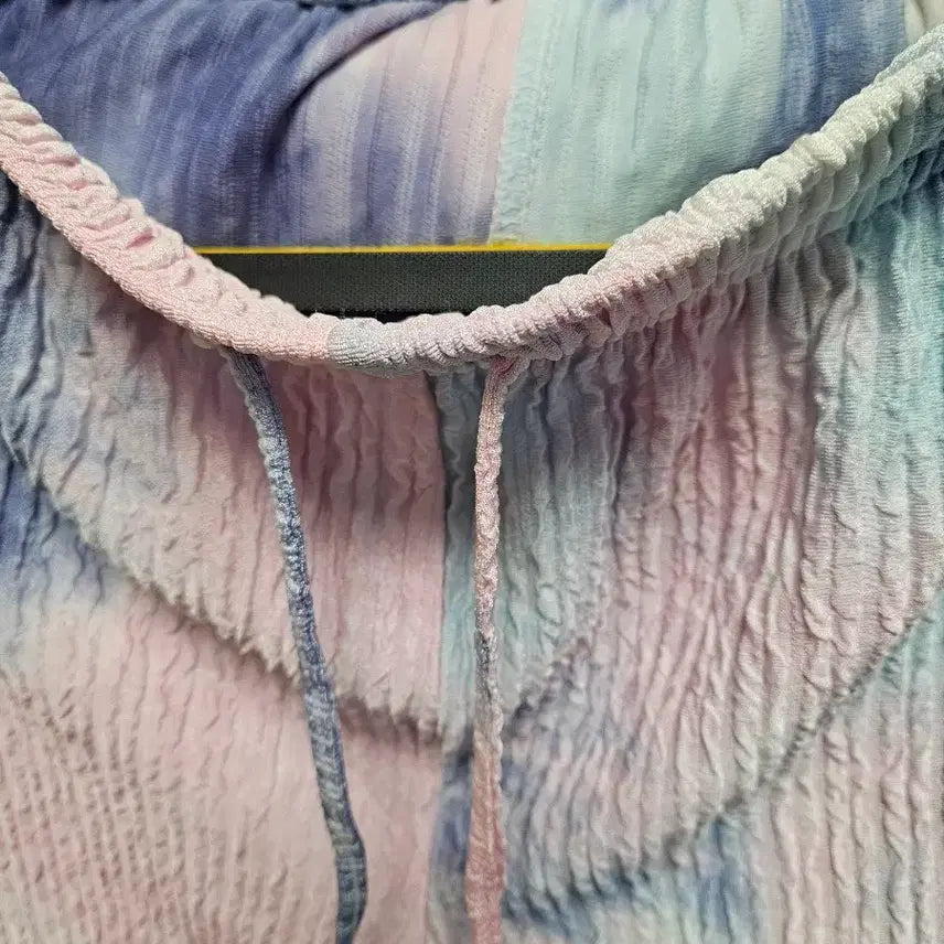[BUNJANG] Tie-Dye Pleated Pants Pink/Blue Size 55 / 타이다이 주름 바지 핑크 블루 55