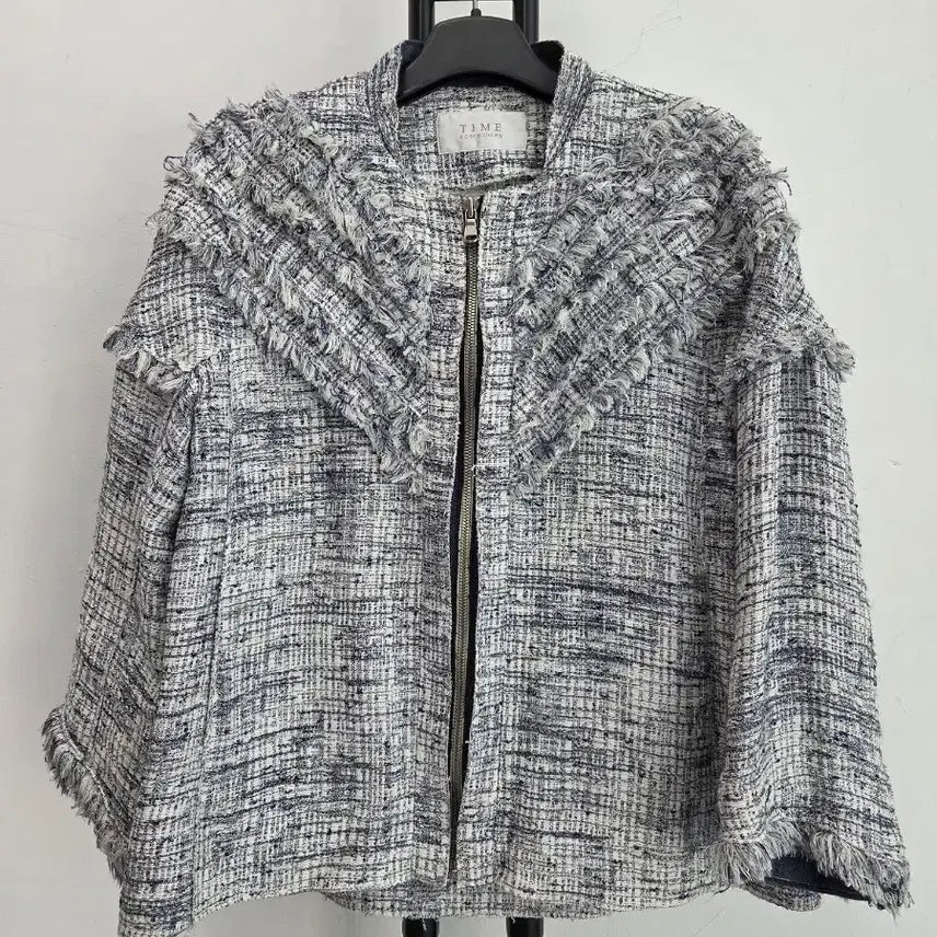 [BUNJANG] TIME Tweed Blouson Jacket / 정품 타임 TIME 트위드 블루종 자켓