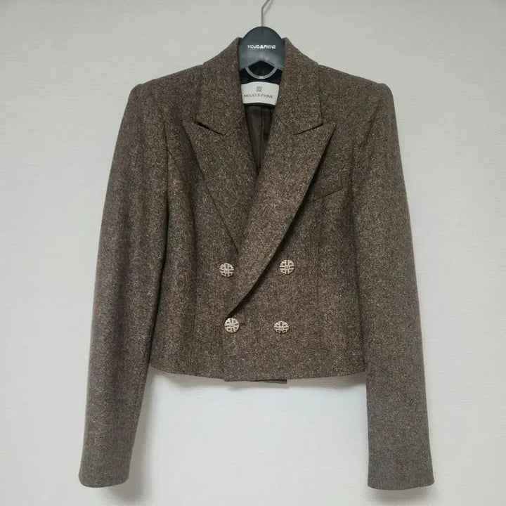 [BUNJANG] MOJO.S.PHINE Italian Fabric Cropped Double Jacket / [새상품급] 모조에스핀 이탈리아 패브릭 크롭 자켓 55