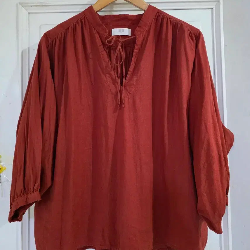 [BUNJANG] Plus Size Rayon Spandex Blouse / 봄 여름 빅사이즈고급스런  디자인이쁜 55 레이온 45  스판  블라우스