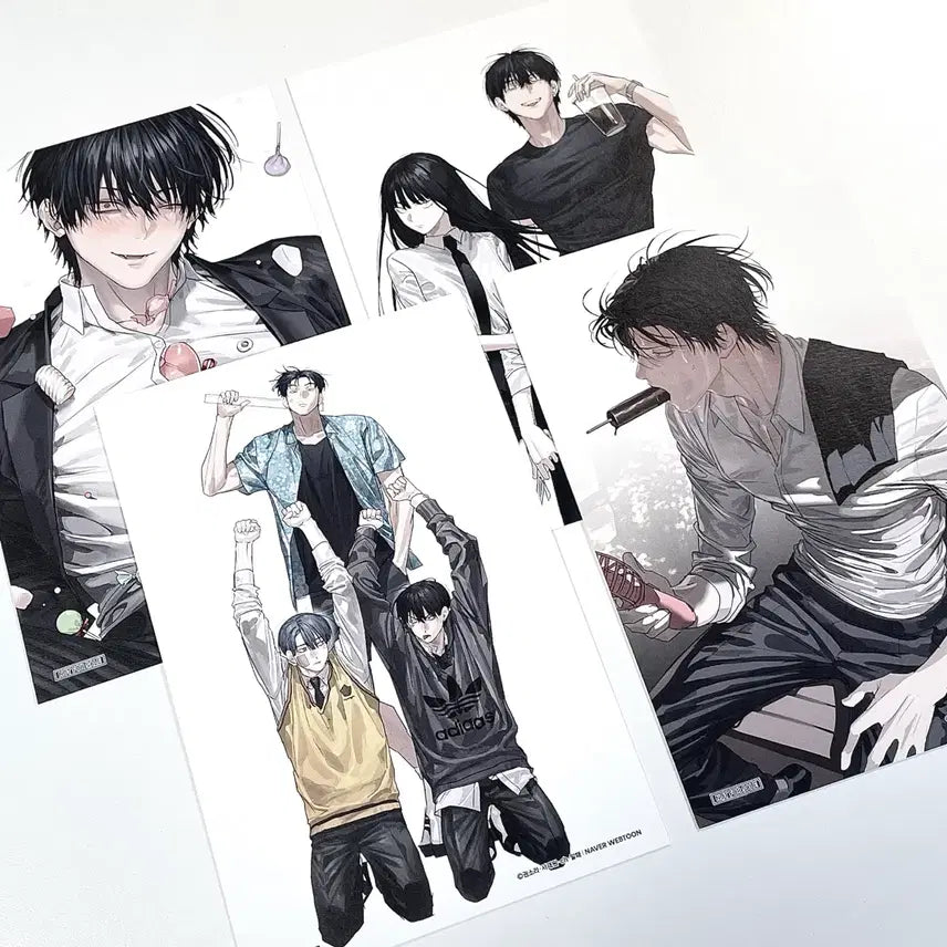 [BUNJANG] Toonique Collaboration Cafe Postcard Bundle Set / 일괄 | 별정직 공무원 투니크 콜라보 카페 엽서