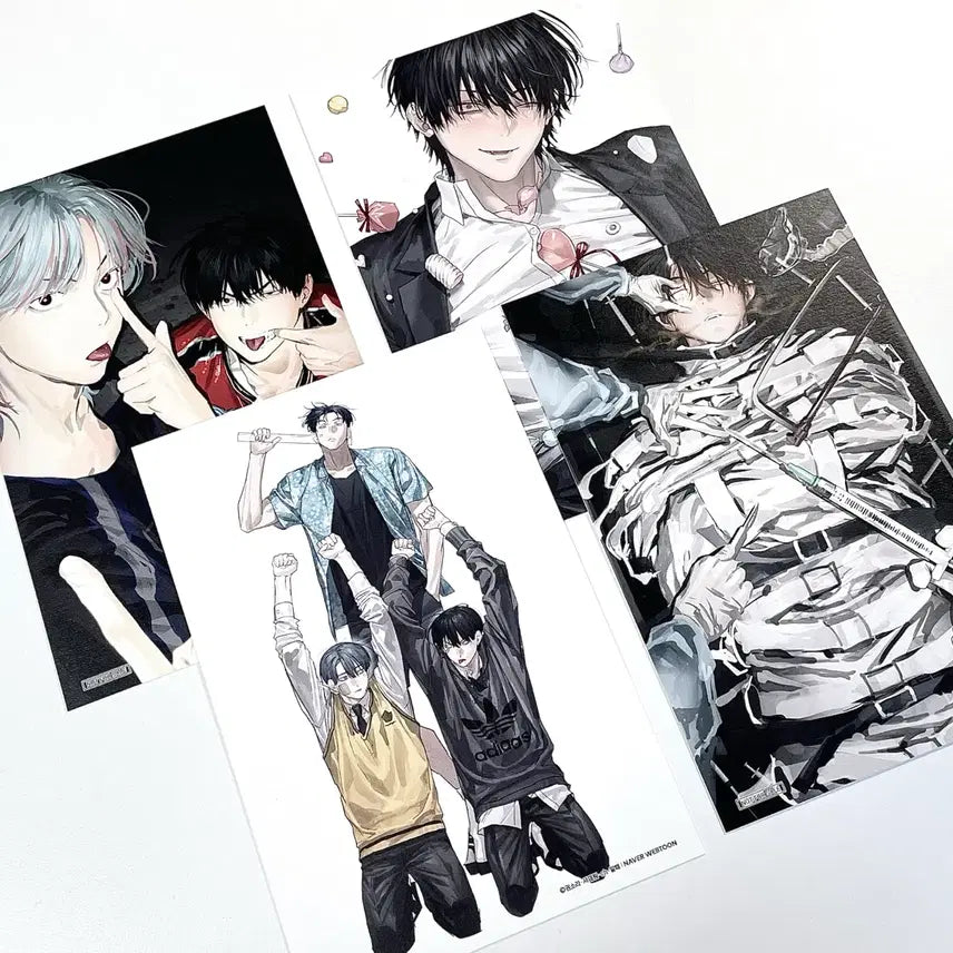 [BUNJANG] Toonique Collaboration Cafe Postcard Bundle Set / 일괄 | 별정직 공무원 투니크 콜라보 카페 엽서