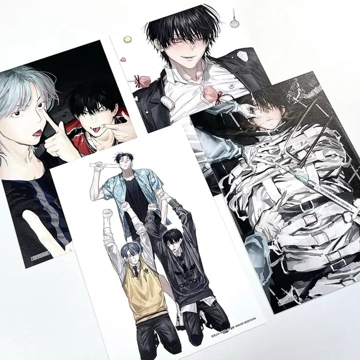 [BUNJANG] Toonique Collaboration Cafe Postcard Bundle Set / 일괄 | 별정직 공무원 투니크 콜라보 카페 엽서