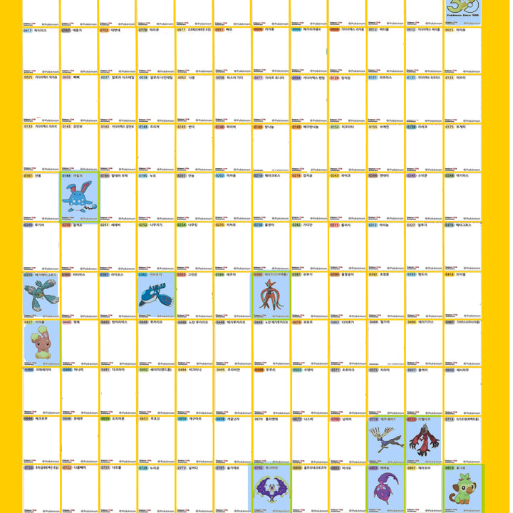 [BUNJANG] Pokemon 30th Anniversary Stickers / 5시즌 30주년 포켓몬 띠부씰 교환
