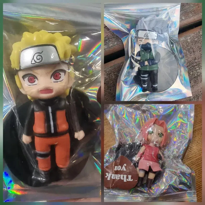 [BUNJANG] Naruto Sakura Kakashi Mini Figure 3-Set Bundle / 나루토 사쿠라 카카시 미니 피규어 4종 일괄판매