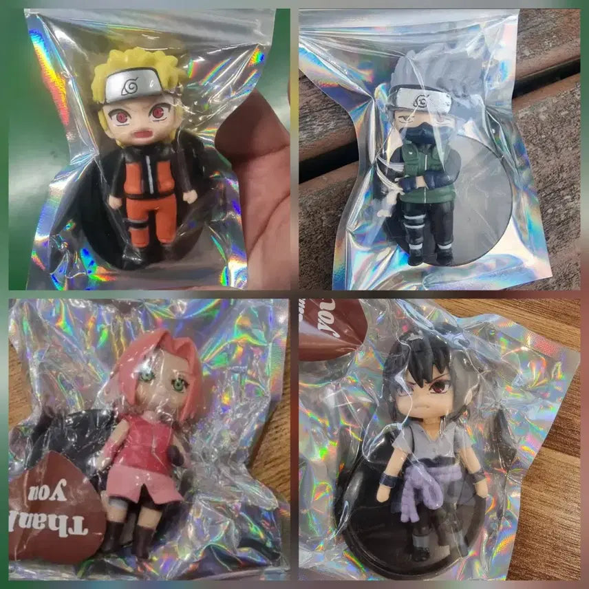 [BUNJANG] Naruto Sakura Kakashi Mini Figure 3-Set Bundle / 나루토 사쿠라 카카시 미니 피규어 4종 일괄판매