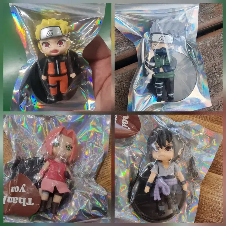 [BUNJANG] Naruto Sakura Kakashi Mini Figure 3-Set Bundle / 나루토 사쿠라 카카시 미니 피규어 4종 일괄판매