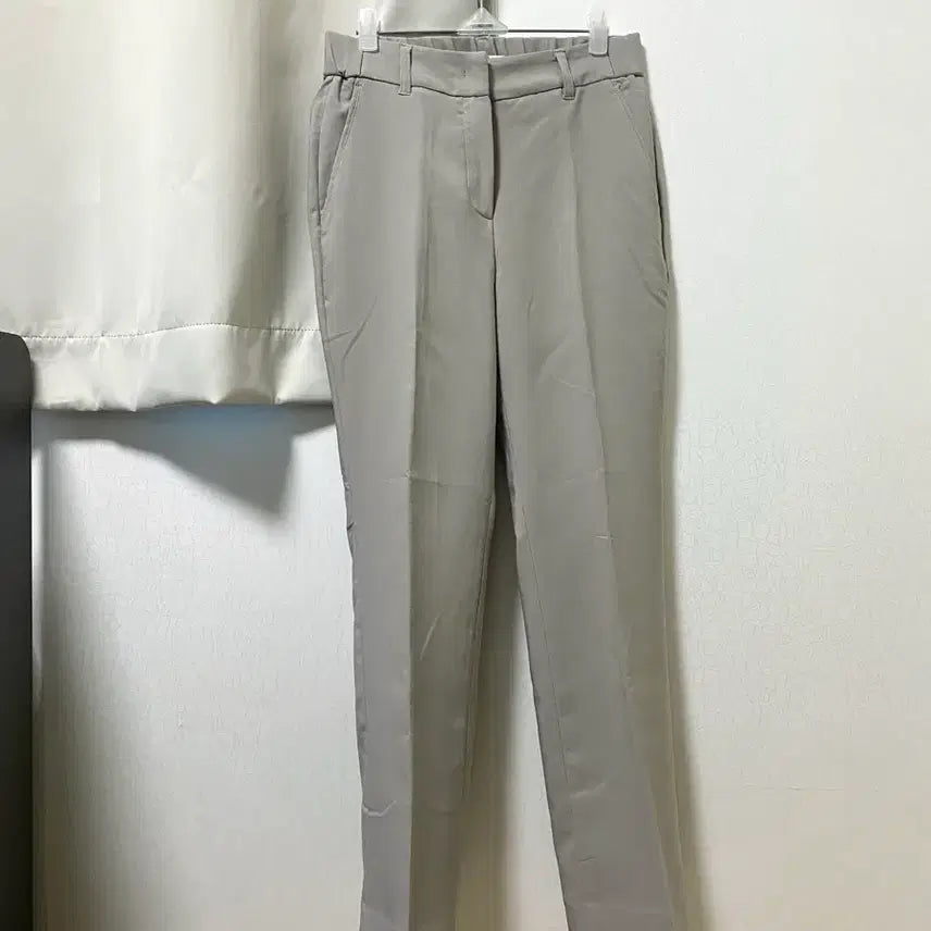 [BUNJANG] Back Banding Straight Slacks (Set of 3) / 뒷밴딩 일자 슬랙스 3종