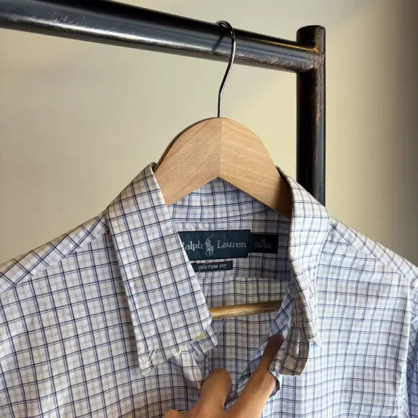 [BUNJANG] Polo Ralph Lauren Custom Fit Checkered Shirt / 16923 - 폴로 랄프로렌 체크 셔츠