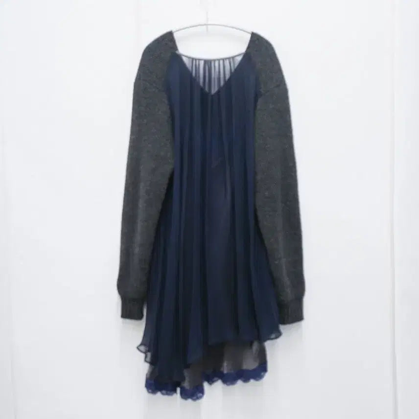 [BUNJANG] Sacai Chiffon Layered Knit / 사카이 쉬폰 레이어드 니트