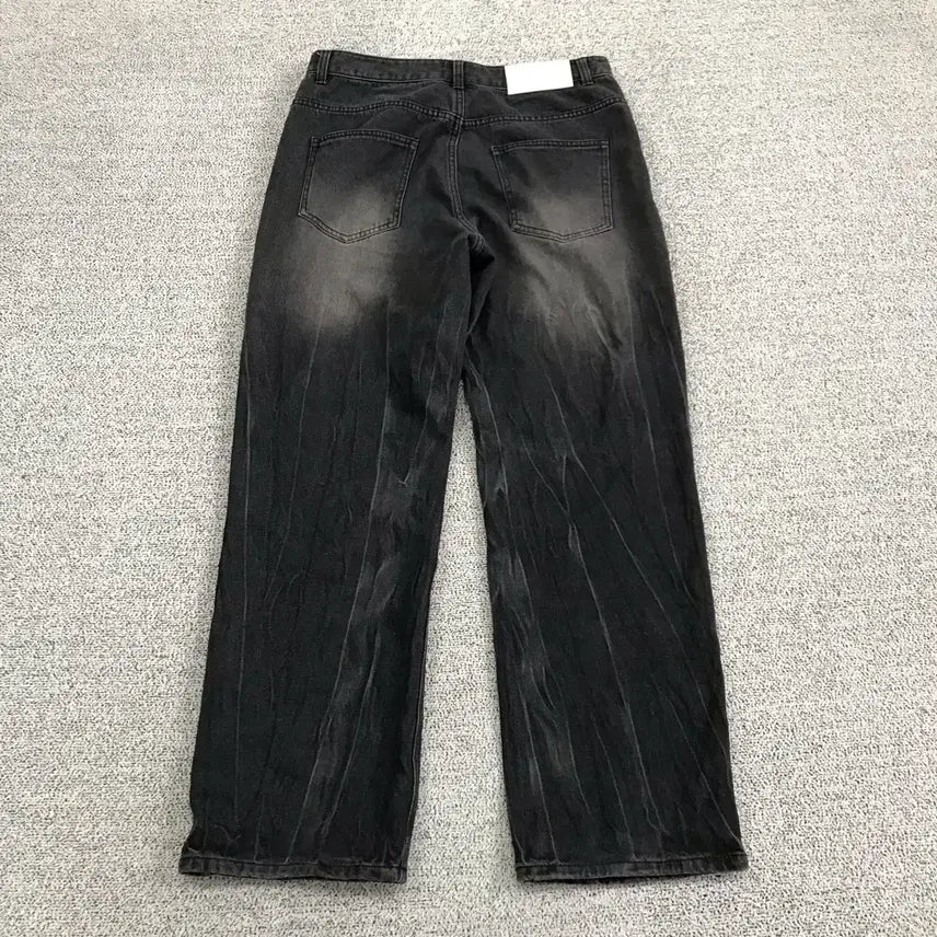 [BUNJANG] Washed Black Denim Pants / 워싱 흑청 바지