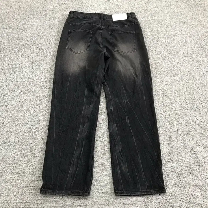 [BUNJANG] Washed Black Denim Pants / 워싱 흑청 바지