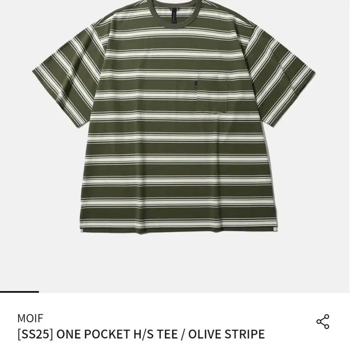 [SOLD OUT] 모이프 스트라이프 티[1] 올리브
