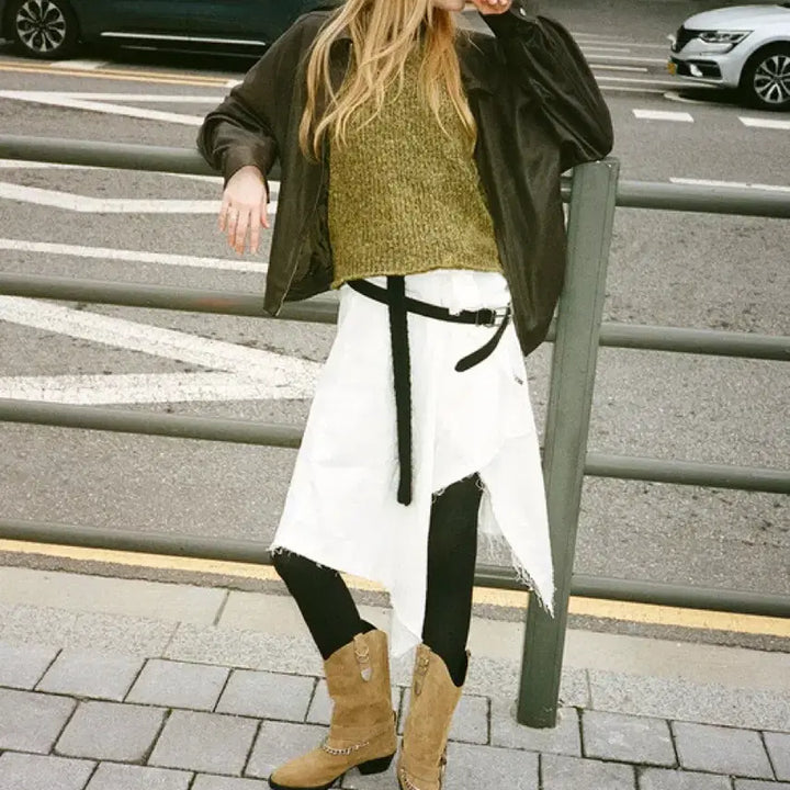 [BUNJANG] Khiho Didi Chain Western Boots / 기호 khiho DIDI CHAIN WESTERN BOOTS