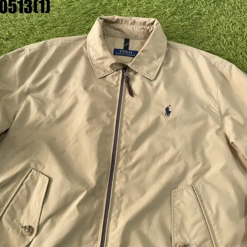 [BUNJANG] Polo Ralph Lauren Beige Cotton Jacket / 폴로 랄프로렌 베이지색 면 자켓