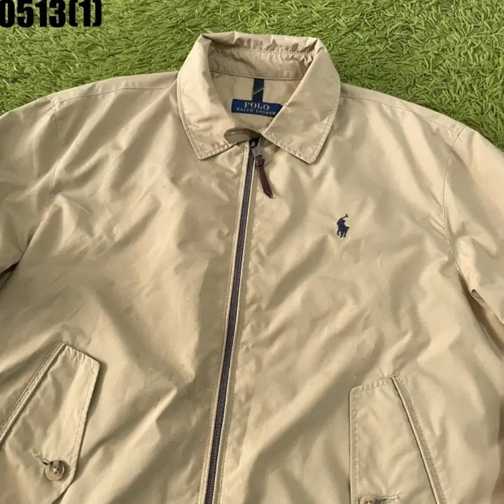 [BUNJANG] Polo Ralph Lauren Beige Cotton Jacket / 폴로 랄프로렌 베이지색 면 자켓