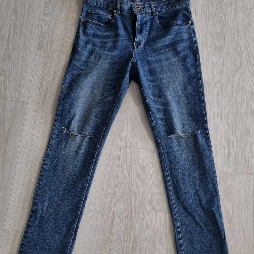 [BUNJANG] System Homme Distressed Jeans Size 82 / 시스템옴므 무릎디스 청바지 82사이즈