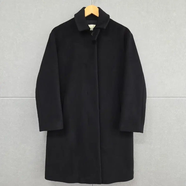 [BUNJANG] Studio Tomboy Basic Black Wool Blend Coat / 스튜디오 톰보이 베이직 블랙 울 코트