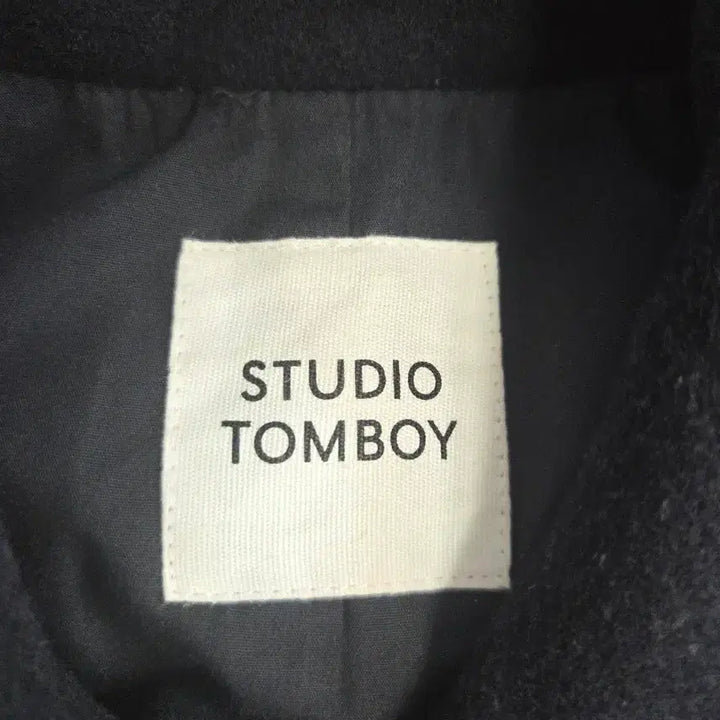[BUNJANG] Studio Tomboy Basic Black Wool Blend Coat / 스튜디오 톰보이 베이직 블랙 울 코트
