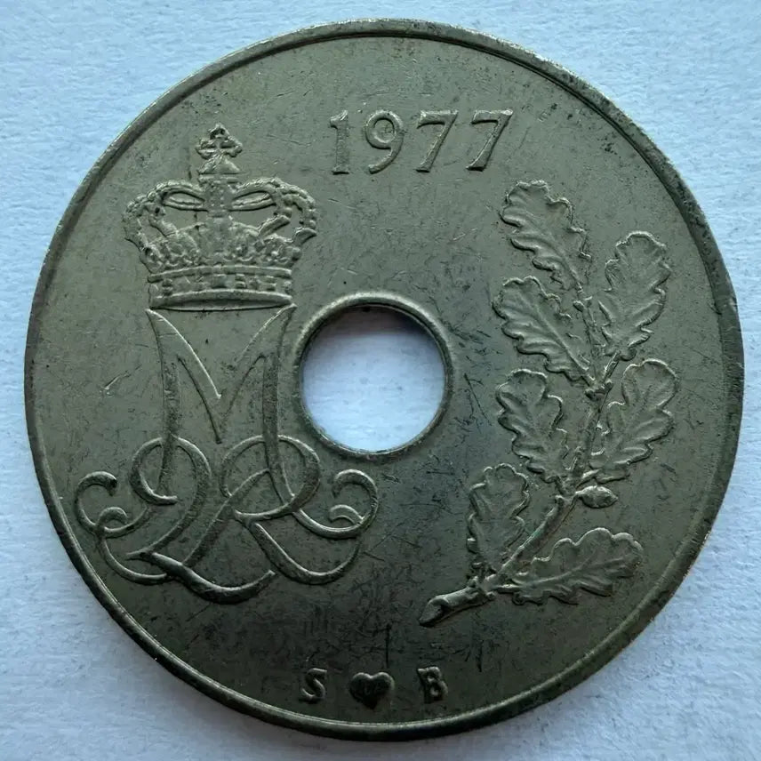 [BUNJANG] 1977 Denmark 25 Ore Coin / 1977년 덴마크 25외레 동전 S2884