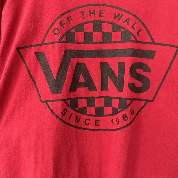 [BUNJANG] Vans Graphic T-Shirt Red / [L] VANS 반스 그래픽 반팔티셔츠 레드