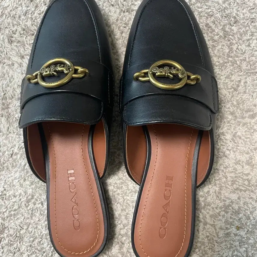 [BUNJANG] Coach Slides Loafers Size 7 / 코치 슬리퍼 로퍼