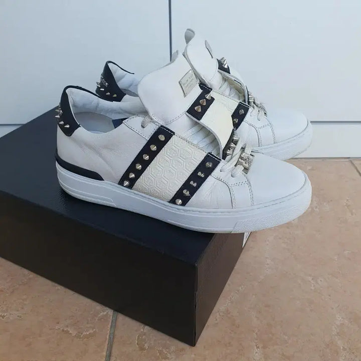 [BUNJANG] Philipp Plein Studded Sneakers Size 40 / 필립플레인 스터드 스니커즈 신발 40사이즈