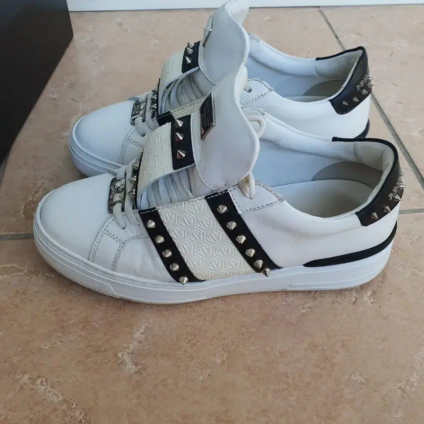 [BUNJANG] Philipp Plein Studded Sneakers Size 40 / 필립플레인 스터드 스니커즈 신발 40사이즈