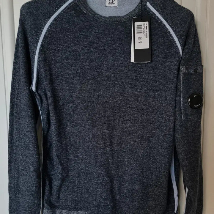 [BUNJANG] CP Company Colorblock Crew Neck Knit 48 / 시피컴퍼니 cp컴퍼니 라인 배색 라운드 니트 48사이즈