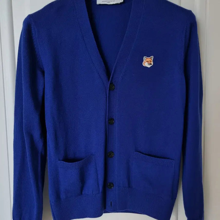 [BUNJANG] Maison Kitsuné Wool Knit Cardigan Blue XS / 새상품급 메종키츠네 울 니트 가디건 블루 xs
