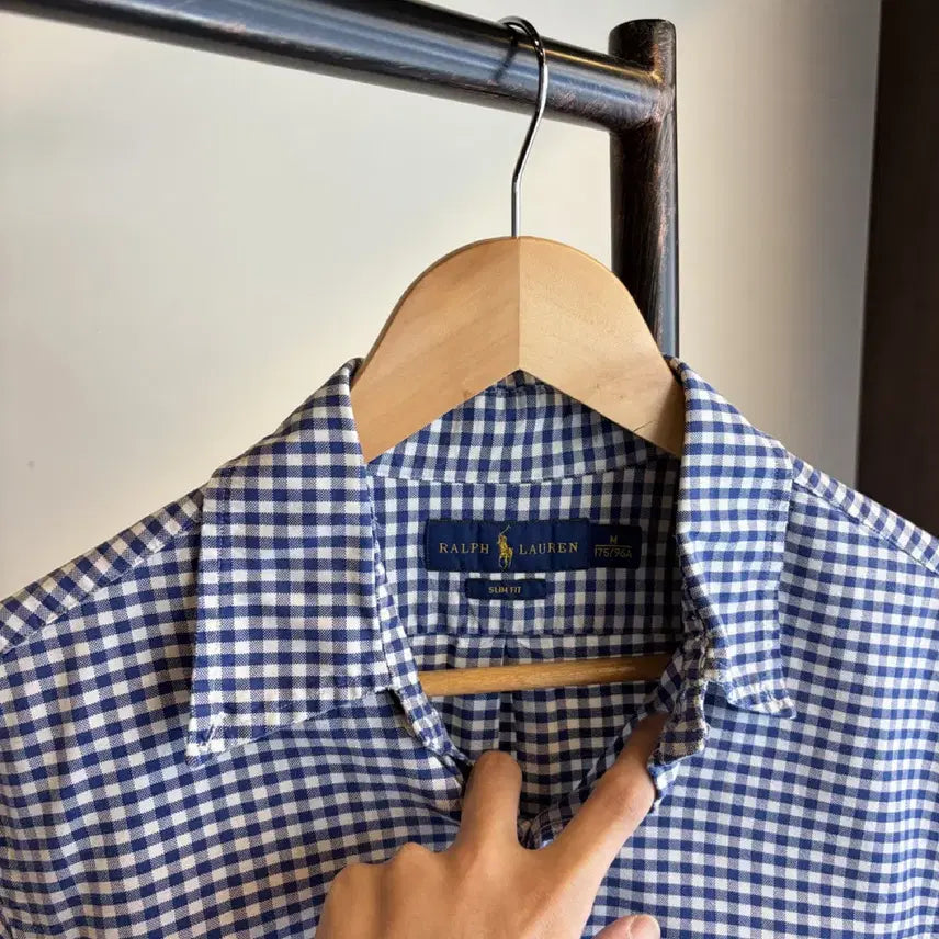 [BUNJANG] Polo Ralph Lauren Checkered Shirt Slim Fit M / 16924 - 폴로 랄프로렌 체크 셔츠