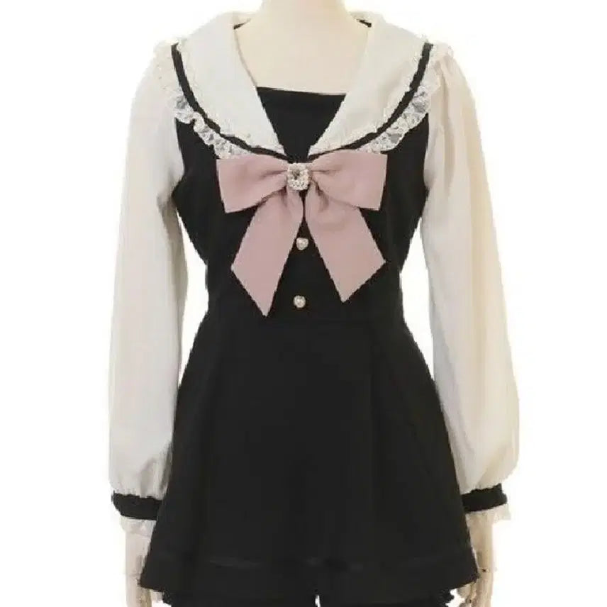 [SOLD OUT] 리즈리사 세일러 칼라 셋업