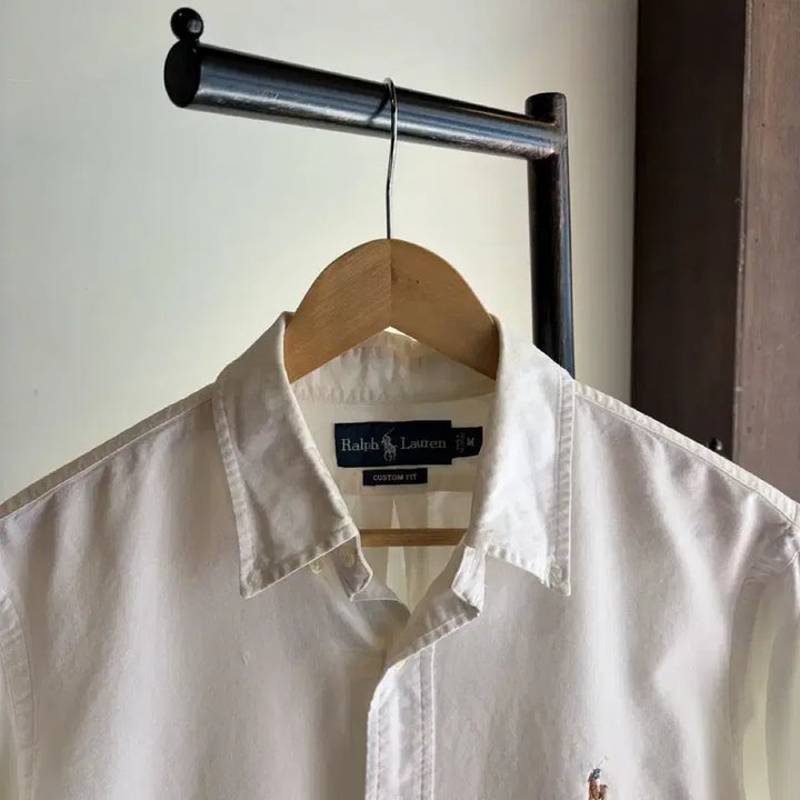 [BUNJANG] Polo Ralph Lauren White Shirt Custom Fit M / 16927 - 폴로 랄프로렌 화이트 셔츠