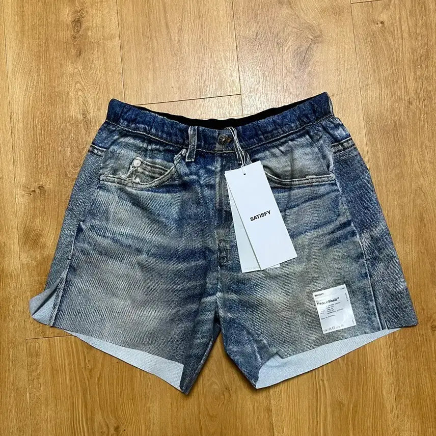 [BUNJANG] Satisfy Peace Shell Denim Shorts / 새티스파이 SATISFY 피스쉘 데님 쇼츠 M 판매