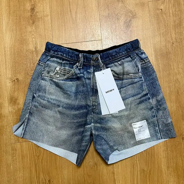 [BUNJANG] Satisfy Peace Shell Denim Shorts / 새티스파이 SATISFY 피스쉘 데님 쇼츠 M 판매