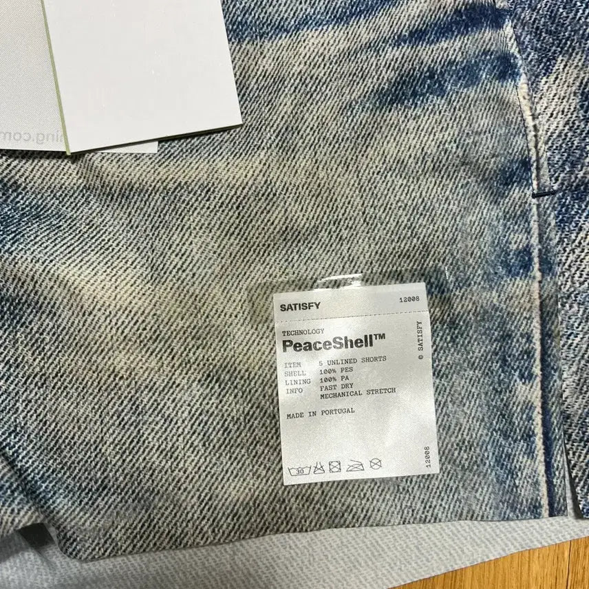 [BUNJANG] Satisfy Peace Shell Denim Shorts / 새티스파이 SATISFY 피스쉘 데님 쇼츠 M 판매
