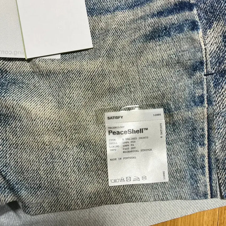 [BUNJANG] Satisfy Peace Shell Denim Shorts / 새티스파이 SATISFY 피스쉘 데님 쇼츠 M 판매