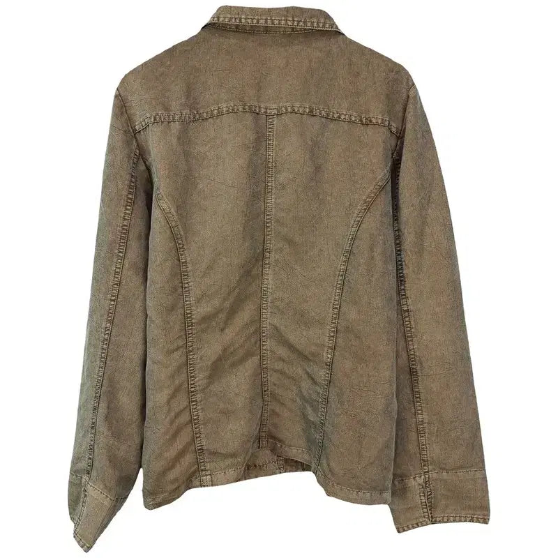 [BUNJANG] Vintage Pleated Cotton Jacket / 일본빈티지 빈티지 주름 가공 코튼 자켓 M20502