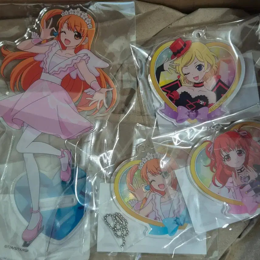 [BUNJANG] Pri-Para Marukuji Rhythm Acrylic Stand + Mars Keyring Set / 프리티리듬 마루쿠지 리즈무 아크릴스탠드 + 마르스 키링세트