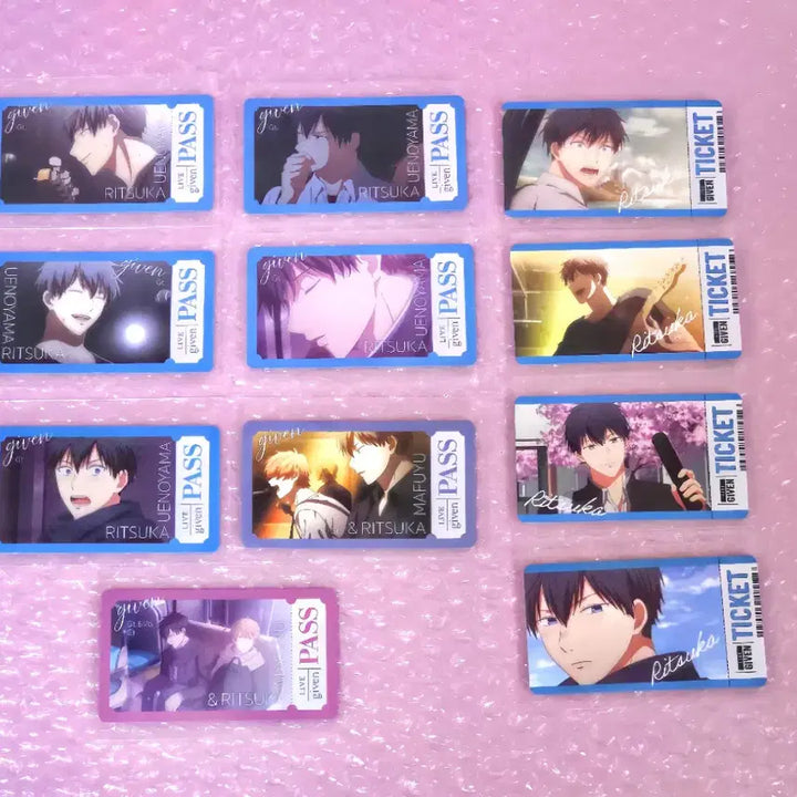 [BUNJANG] Given Bundle Set Ritsuka Uyenoyama 11 Photocard Set / (일괄) 기븐 치케코레 11장 - 우에노야마 리츠카
